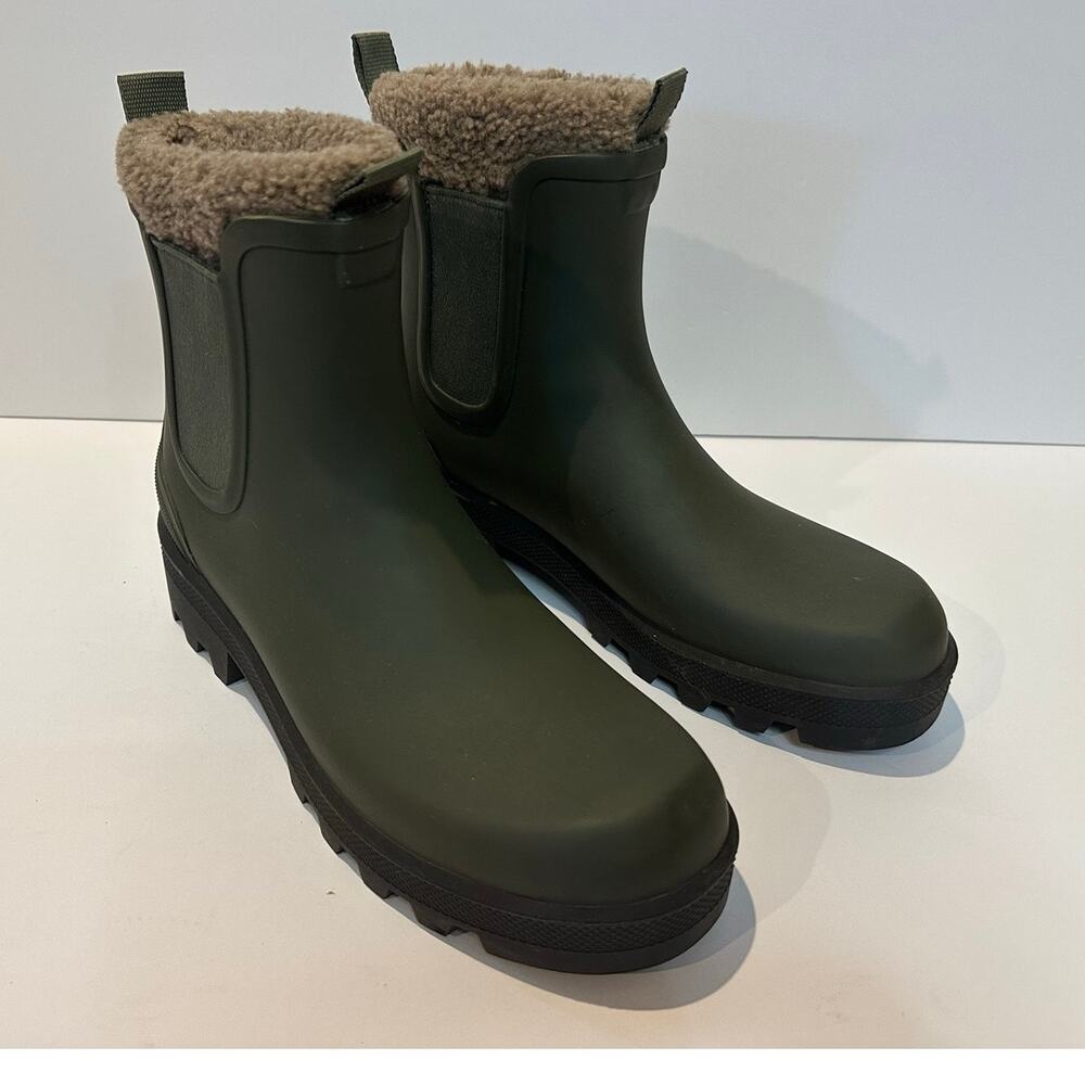Cougar Ignite Waterproof Winter Boots Women’s 9 Green Faux Shearling Lined